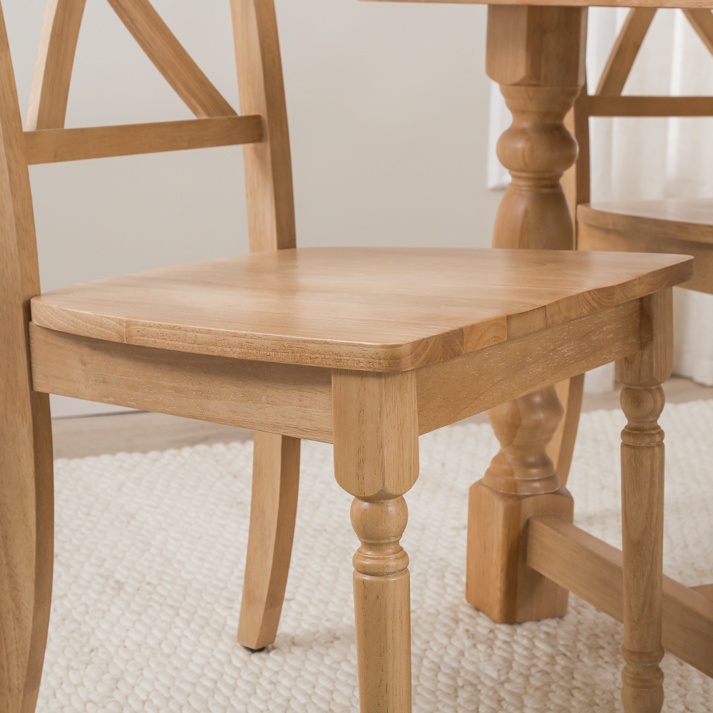 Shop Bush Furniture Sterling Cross Back Dining Chairs - Set of 2, Image 05, SLCH01NHS-03, #color_natural honey brown