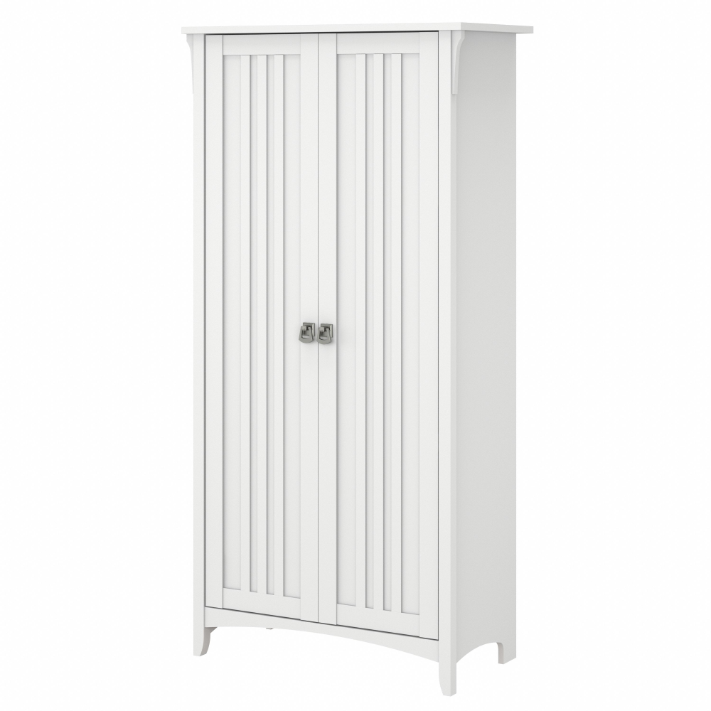Shop Bush Furniture Salinas Tall Storage Cabinet with Doors, Image 01, SAS332G2W-03, #color_pure white