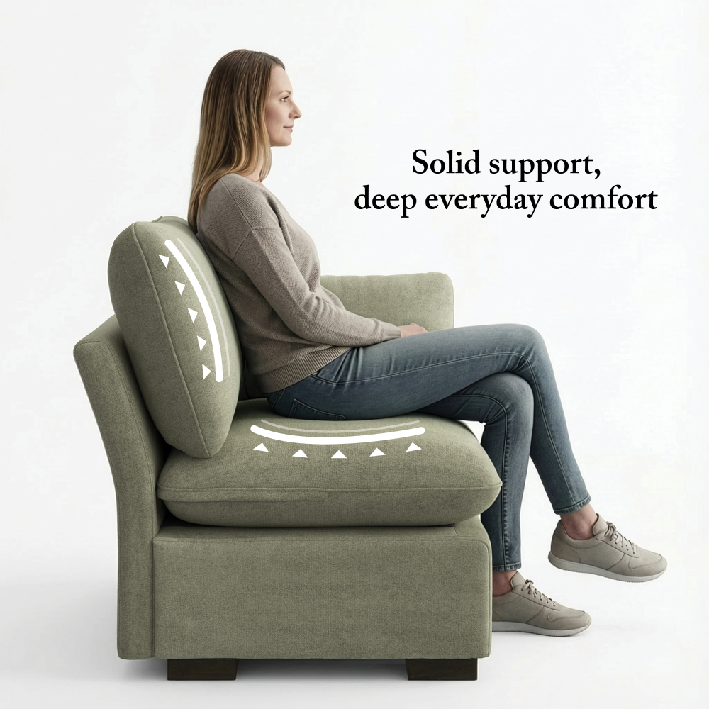 Shop Bush Home Sienna Modular Corner Wedge, Image 04, SIN36SSGW-03, #color_soft green